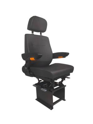 China Adjustable Back Static Seat S802 Air Ride Truck Seats PU Leather Fabric for sale