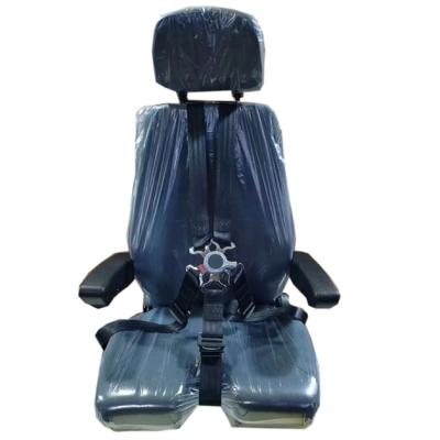 China Leather Airplane Simulator Chair Black Motion Seat For Flight Simulator for sale