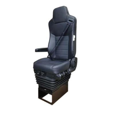 China PU Leather Bus Driver Seat Black Air Suspension Seat A800 Luxury Adjustable for sale