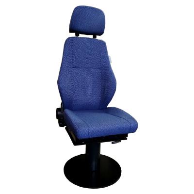 China Cruise Mechanical Suspension Seat Overhead Crane Seats Blauw leer Te koop