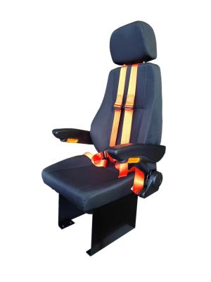 China No Suspension Simulator Seat Black PU Leather Mechanical Seats for sale