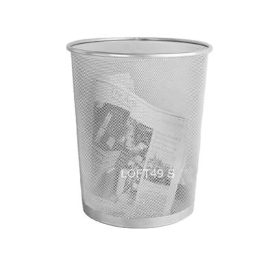 China Color Customized Paper Basket Stocked Metal Mesh Waste Bins For Office for sale