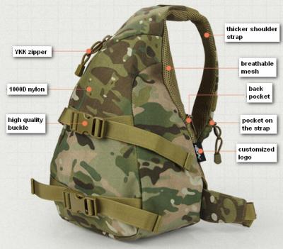 China camping & Rise of the small triangular camping hiking multifunctional army backpack military bag for sale