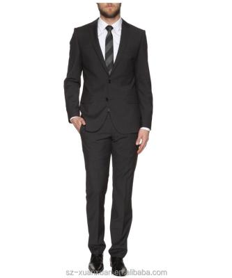 China Wholesale Anti-Shrink Mens SZXX Button Black Italian Suit 2 Costom for sale