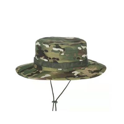 China Wholesale Character Wide-Brim Military Breathable Jungle Tactical Hat With String Hat for sale