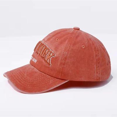 China Factory Supply Custom Vintage Cotton Baseball Plain Hat Stone Sports Hat for sale