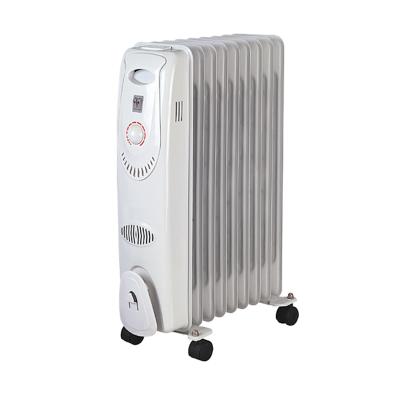 China Adjustable Popular Space Fan Portable Oil Heater Thermostat Electric Radiator 3000w Oil Heaters For Room for sale