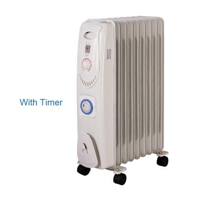 China High Quality Oil Filled Electric Radiator Heater Thermostat Adjustable Thermostat For Electric Heater With 24H Timer for sale