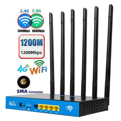 China router inalámbrico 4g/5g de la tarjeta SIM de la clase de la empresa industrial del CPE del poder más elevado dual de la banda 1200Mbps en venta