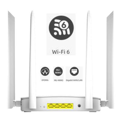 China CPE inalámbrico del gigabit dual de la banda del videojugador 802.11ax del router de 64Users WPS Mesh Wifi 6 en venta