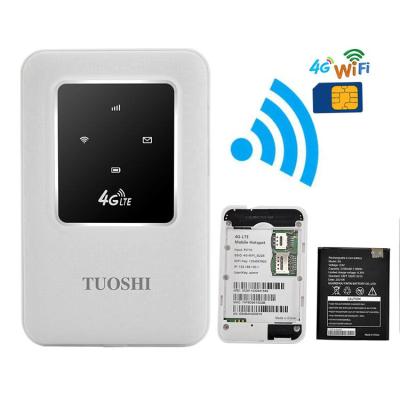 China Router dual 4G LTE de Wifi del bolsillo de Sim Card SMS WPS con la batería en venta