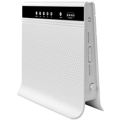 China Router duplo da faixa de frequência 4G do router móvel branco de WiFi LTE LTE com bateria à venda