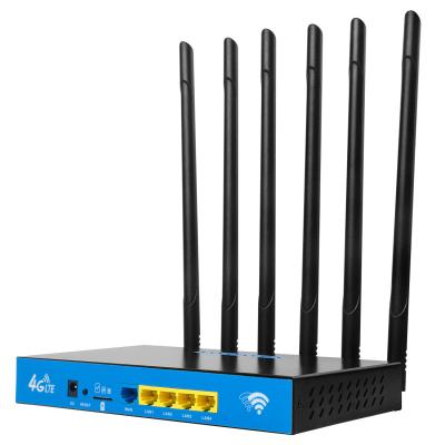 Chine 6 noir Sim Card Router à deux bandes de routeur des antennes 1200Mbps WiFi à vendre