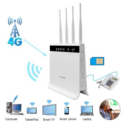 中国 RJ11港4G LTE VolteのルーターのSimのカード スロットはWifiの移動式ルーターの鍵を開けた 販売のため