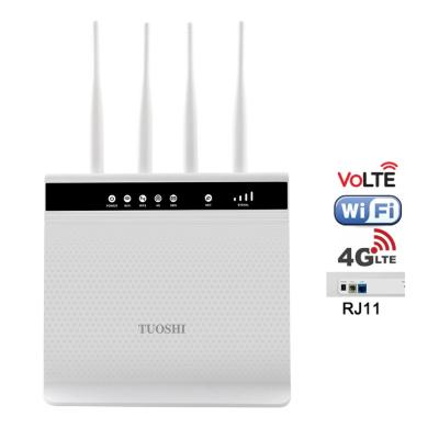 China van de Routervolte van 2.4G LTE de Band4g CPE WiFi Dubbele Router met RJ11-Haven Te koop