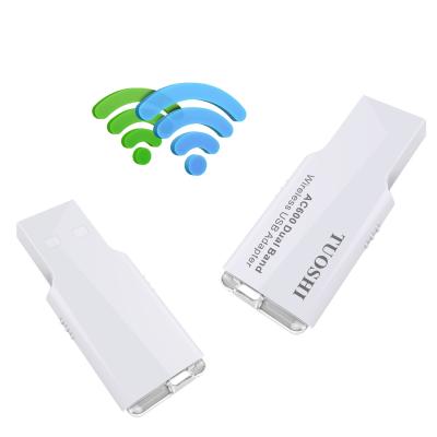 China Adaptador dual 600Mbps de la banda USB WiFi para Mac OS Windows Vista en venta