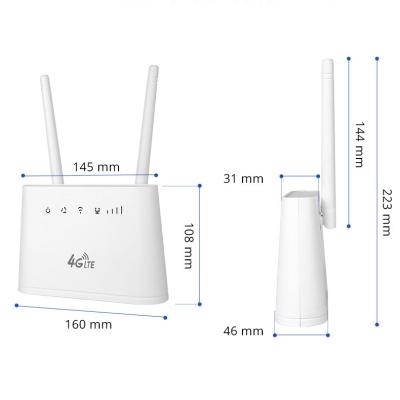 China OEM 4G die Dubbel SIM WiFi Router Support Voice Huisbureau verzoeken Te koop