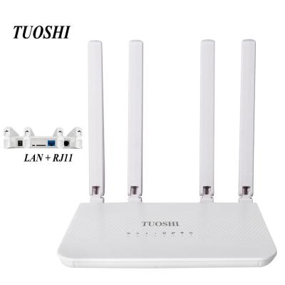 Chine Utilisateurs de SIM Card Hotspot CAT4 32 de routeur de CPE WiFi de LAN RJ11 VOLTE 4G d'OEM RJ45 à vendre