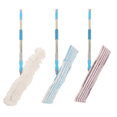 China Lazy Handle Magic Spray Lazy Pole Stainless Steel Self Compression Microfiber Car Wash Flat Top Selling Mop Refill for sale