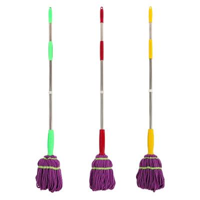 China Refillable Magic Lazy Squeeze Stick Broom Flat Floor Mop With Handle for sale