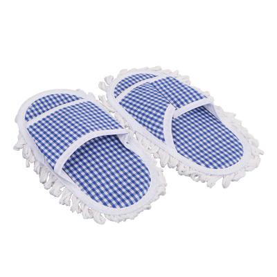 China Sustainable Wiping Open-Toed Lazy Floor Slippers , Soft Housekeeping Cleaning Shoes for sale