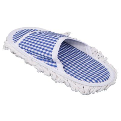 China 2021 Sustainable Easy Wash Microfiber Slippers Wipe Floor Mop Slippers Cleaning Shoes for sale