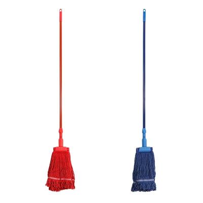 China Sustainable Cleaning Product Microfiber Cleaning Brooms Supplier Clean Cotton Floor Mopping Mops With Wooden Handle for sale