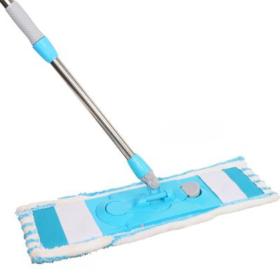 China Sustainable High Quality Microfiber Filled Flat Economical Household Cleaning Mop for sale