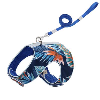 China Lights Shape Reflective Mesh Pet Vest Collar Leash And Strap Harness for sale