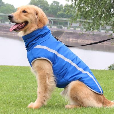 China Autumn Winter Dog Warm Reflective Raincoat High Quality Sustainable Cotton-padded Clothes Pet Supplies Padded Dog Jackets for sale