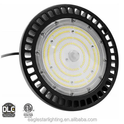 China Factory Direct Premium DLC ETL/cETL 150LM/W 150w Eagle Star Warehouse UFO Led High Bay Light for sale