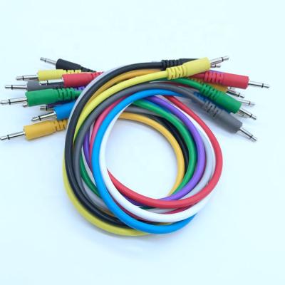 China Multimedia 3.5mm TS Unbalanced Mono Patch Cables For Eurorack Synthesizer for sale