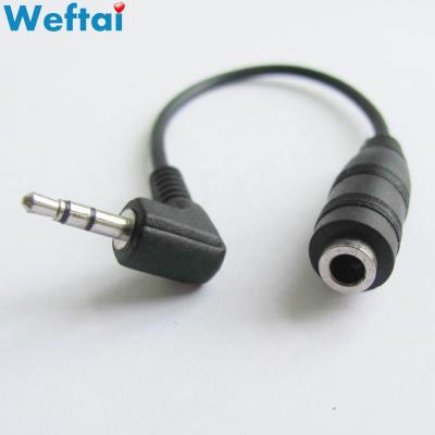 China 2.5mm to 3.5mm Male 2.5mm to 3.5mm (1/8 inch) Female Stereo Audio Jack Adapter Cable for Earphone for sale