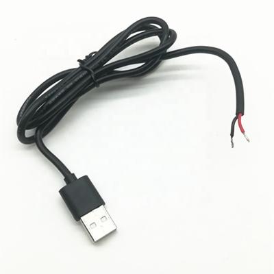 China Custom 24awg Cell Phone 2C 5V Charging USB Cable Pigtail for sale