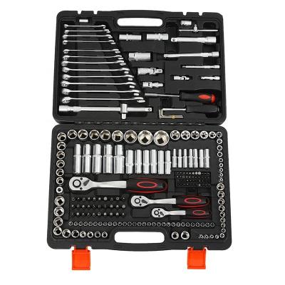 China Household and Car Respir 215pcs Auto Repair Tools Mechanic Tool Set Socket Set Automotive Ratchet Wrench with Wrench Set for sale