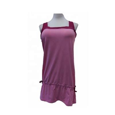 China High Quality QUICK DRY 100% Polyester Wear Sleep Ladies Dress Sleeveless for sale