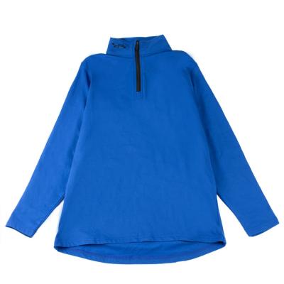 China 90% Poly 10% Spandex Stretch Women's Half Zip Fleece Pullover Windproof Fleece for sale