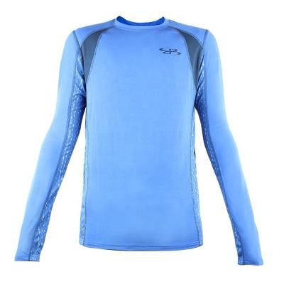 China Quality Breathable Mens Poly Long Sleeves Training Stitch Gym Wear for sale