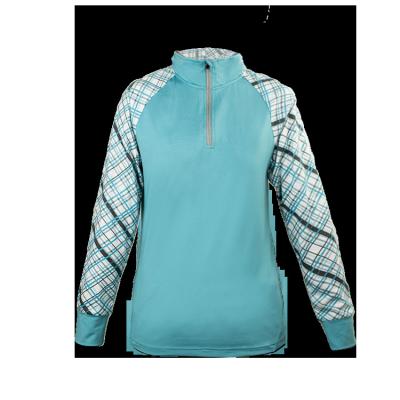 China Ladies Waterproof Lightweight 1/4 Zip Pullover 100% Polyester for sale