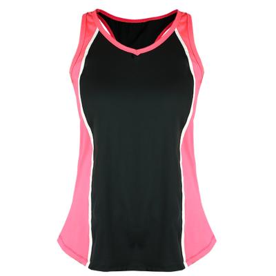 China Breathable V Neck Tank Compression Performance Singlet Gym Wear for sale