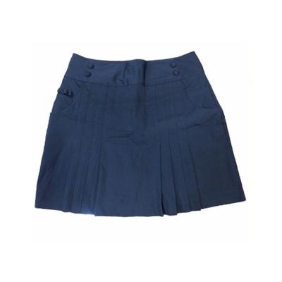 China OEM Breathable Young Ladies Short Pleated Skirt With Double Pocket for sale