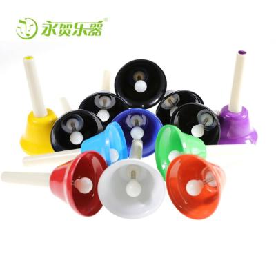 China Modern Wholesale Plastic And Metal Cheap Bell Colorful Melody Bell Set Delicate Bell Set for sale