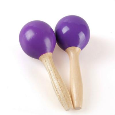 China Custom Wooden Maracas Baby Toys Kids Musical Instruments Wooden Maracas for sale