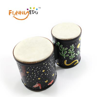 China Decorative Chinese hot sale musical toy musical instrument popular funny drum board+white education djembe drums for sale