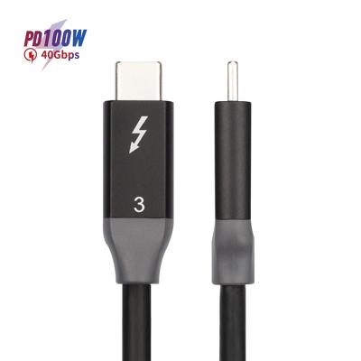 China Laptop Dataroad USB C Support Thunderbolt 3 Cable 40gbps 5K Compatible USB C Thunderbolt Cable for sale