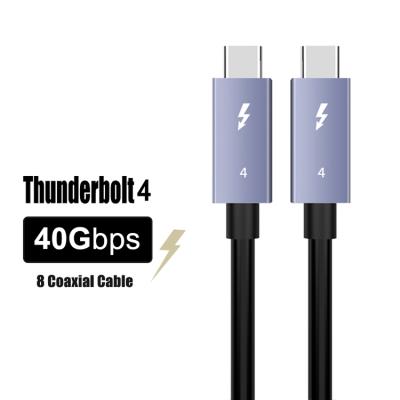 China Laptop Dataroad 5K Thunderbolt 4 Cable USB 4.20V/5A 100W C to C Cable Compatible for Thunderbolt 3 40Gbps for External SSD/eGpu for sale