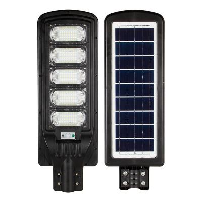 China Modern Outdoor Lighting Fixtures Best Sale IP65 50w 100w 150w 200w Waterproof COB All In One Solar Street Light 012 for sale