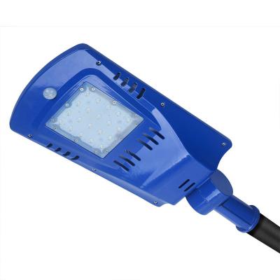 China ROAD High Quality Blue Adjustable Angle Outdoor Solar LED Street Light All In One for sale