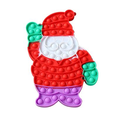 China Temperature resistance -40 â „ ƒ at 230â „ ƒ Link Dye Relax Fingertip Cartoon Desktop Decompression Toy Santa Bubble Checkerboard for sale