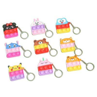 China Temperature resistance -40 â „ ƒ at 230â „ ƒ Quality Merchandise Key Chain Relieve Kawaii Anime Cartoon 3D Silicone Rubber Keychain for sale